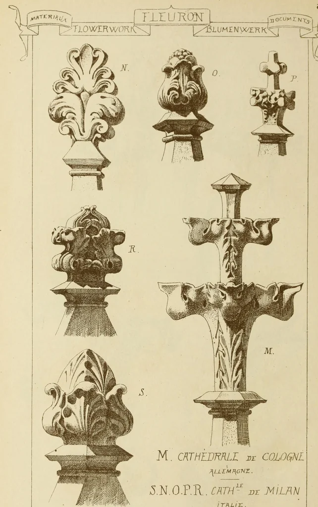 An illustration from Materials and documents of architecture and sculpture : classified alphabetically, 1915, leaf 447
