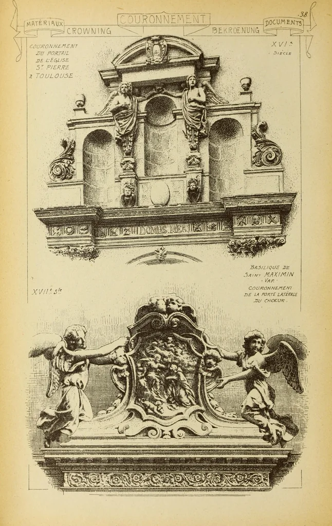 An illustration from Materials and documents of architecture and sculpture : classified alphabetically, 1915, leaf 45