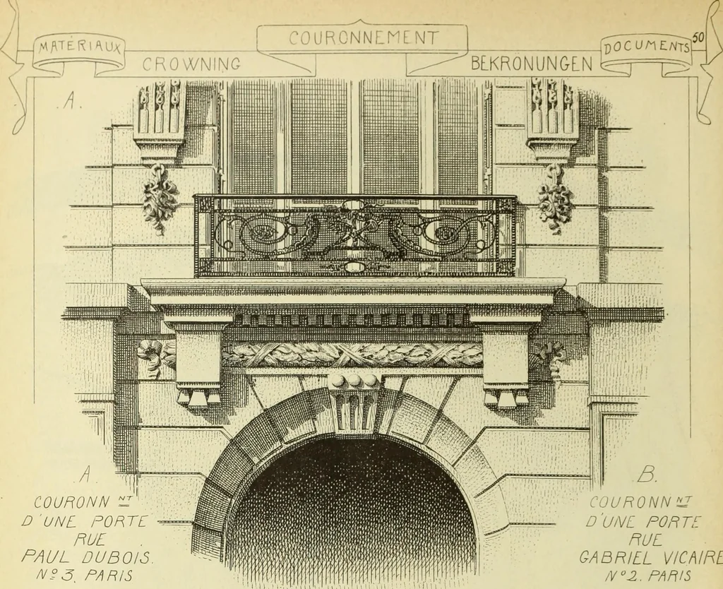 An illustration from Materials and documents of architecture and sculpture : classified alphabetically, 1915, leaf 57