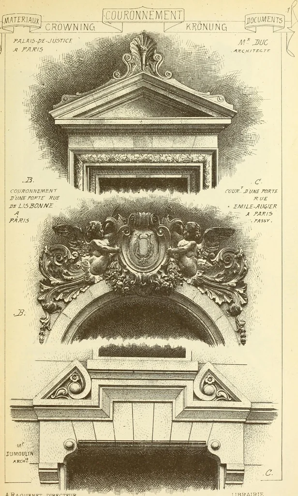 An illustration from Materials and documents of architecture and sculpture : classified alphabetically, 1915, leaf 8