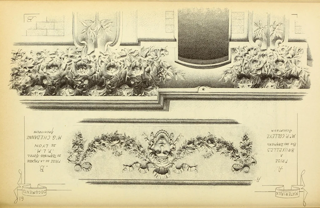 An illustration from Materials and documents of architecture and sculpture : classified alphabetically, 1915, leaf 204