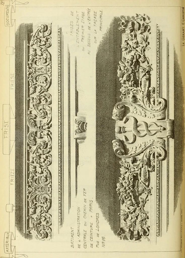 An illustration from Materials and documents of architecture and sculpture : classified alphabetically, 1915, leaf 215