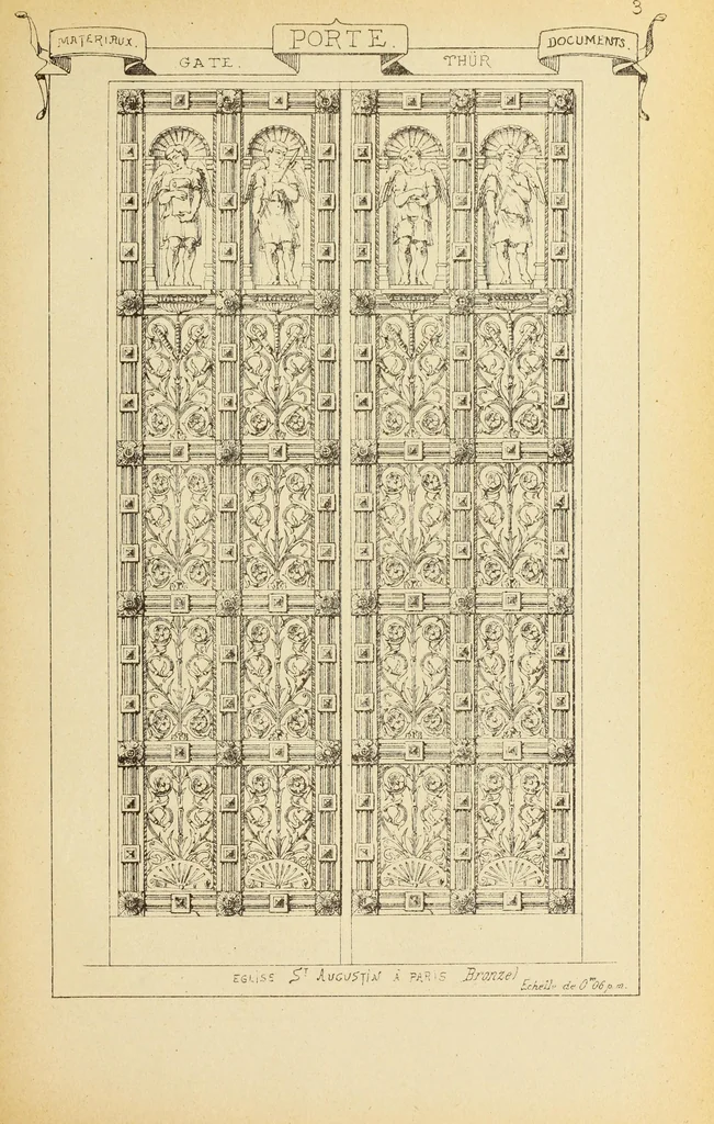 An illustration from Materials and documents of architecture and sculpture : classified alphabetically, 1915, leaf 274