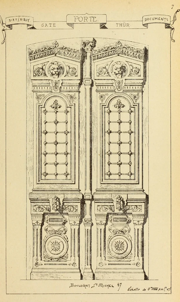 An illustration from Materials and documents of architecture and sculpture : classified alphabetically, 1915, leaf 278
