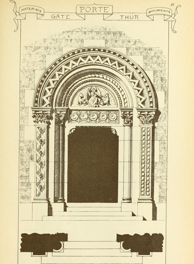 An illustration from Materials and documents of architecture and sculpture : classified alphabetically, 1915, leaf 282