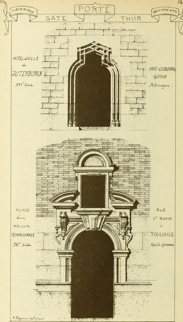 An illustration from Materials and documents of architecture and sculpture : classified alphabetically, 1915, leaf 285