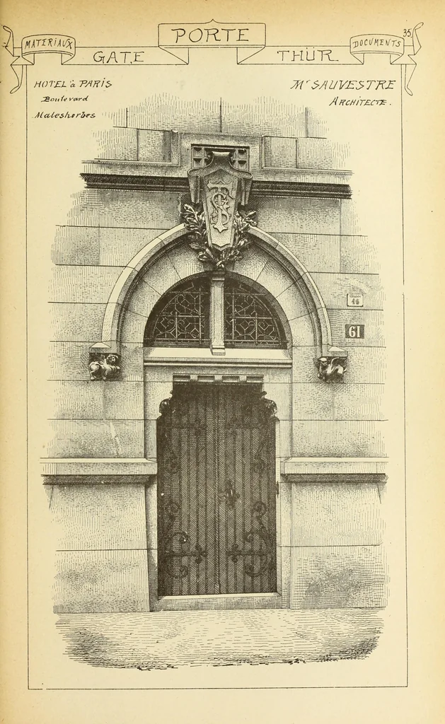 An illustration from Materials and documents of architecture and sculpture : classified alphabetically, 1915, leaf 306