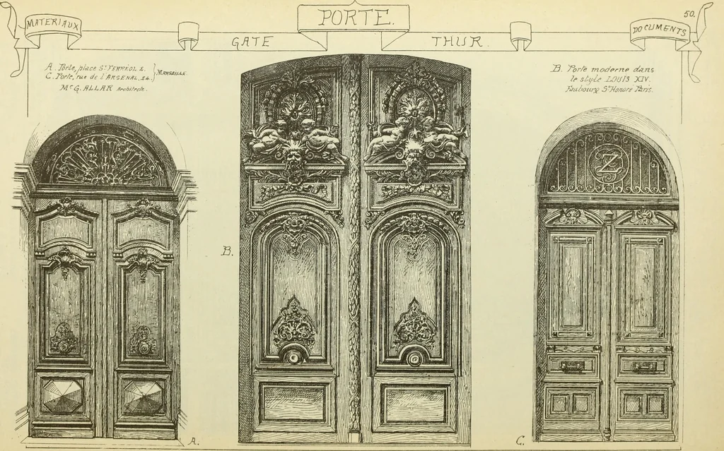 An illustration from Materials and documents of architecture and sculpture : classified alphabetically, 1915, leaf 321