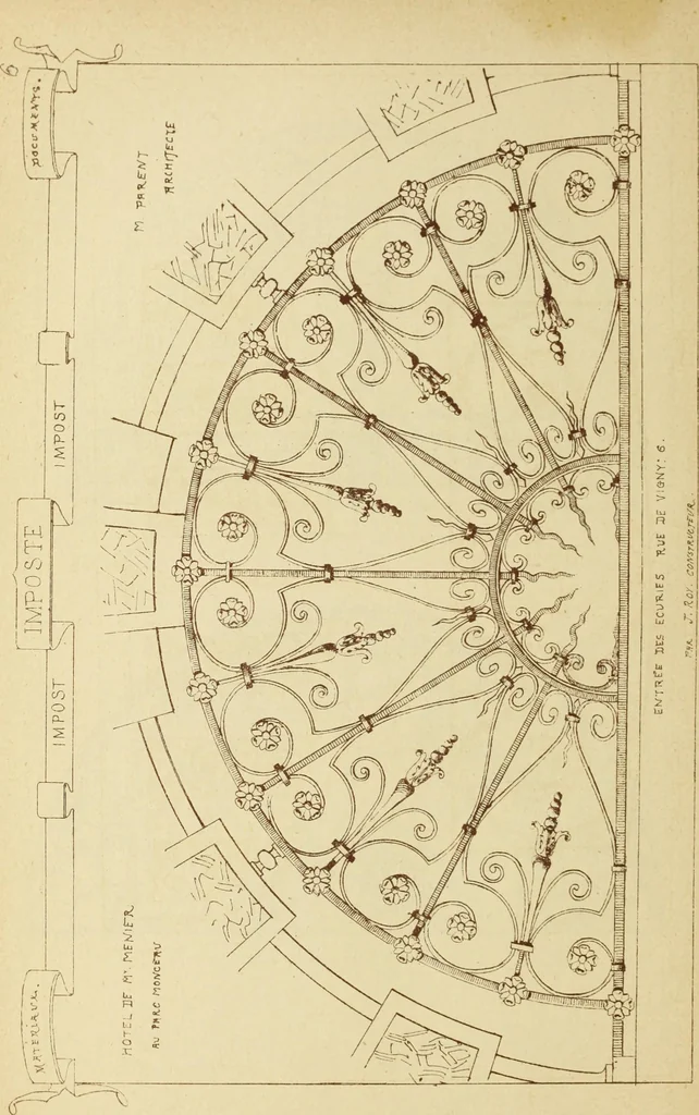 An illustration from Materials and documents of architecture and sculpture : classified alphabetically, 1915, leaf 101