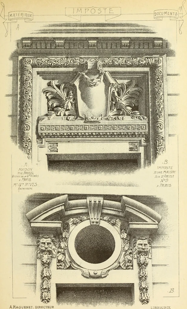 An illustration from Materials and documents of architecture and sculpture : classified alphabetically, 1915, leaf 112