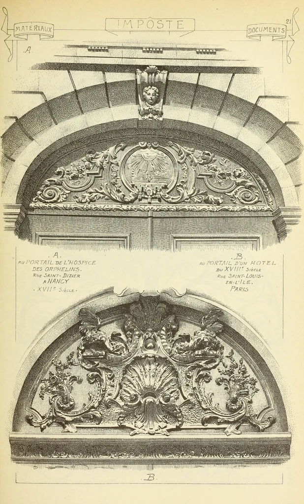 An illustration from Materials and documents of architecture and sculpture : classified alphabetically, 1915, leaf 116