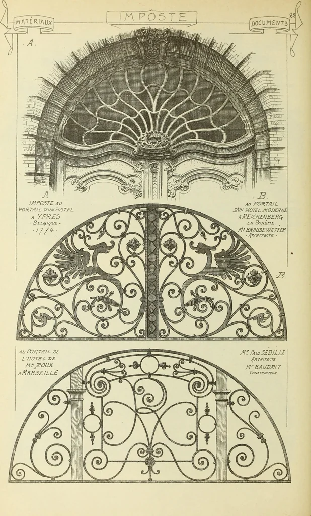 An illustration from Materials and documents of architecture and sculpture : classified alphabetically, 1915, leaf 117