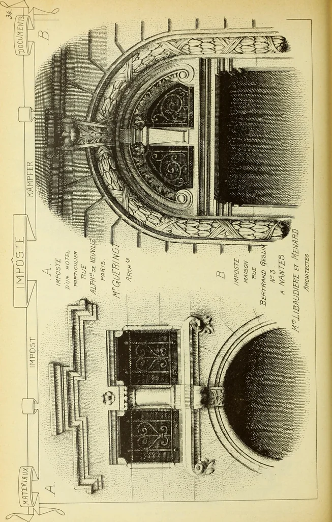 An illustration from Materials and documents of architecture and sculpture : classified alphabetically, 1915, leaf 129