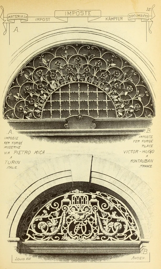 An illustration from Materials and documents of architecture and sculpture : classified alphabetically, 1915, leaf 130