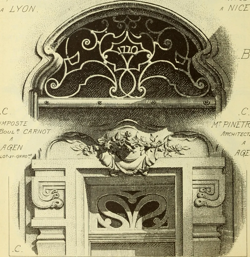 An illustration from Materials and documents of architecture and sculpture : classified alphabetically, 1915, leaf 133