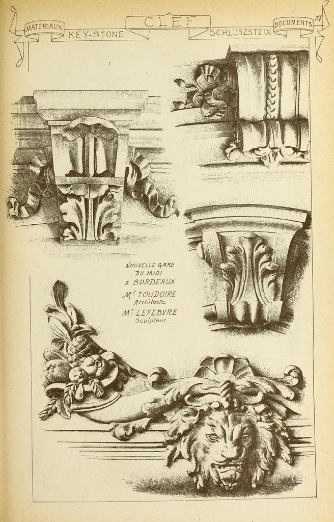An illustration from Materials and documents of architecture and sculpture : classified alphabetically, 1915, leaf 196