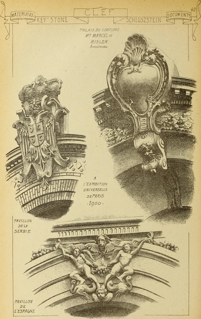 An illustration from Materials and documents of architecture and sculpture : classified alphabetically, 1915, leaf 201
