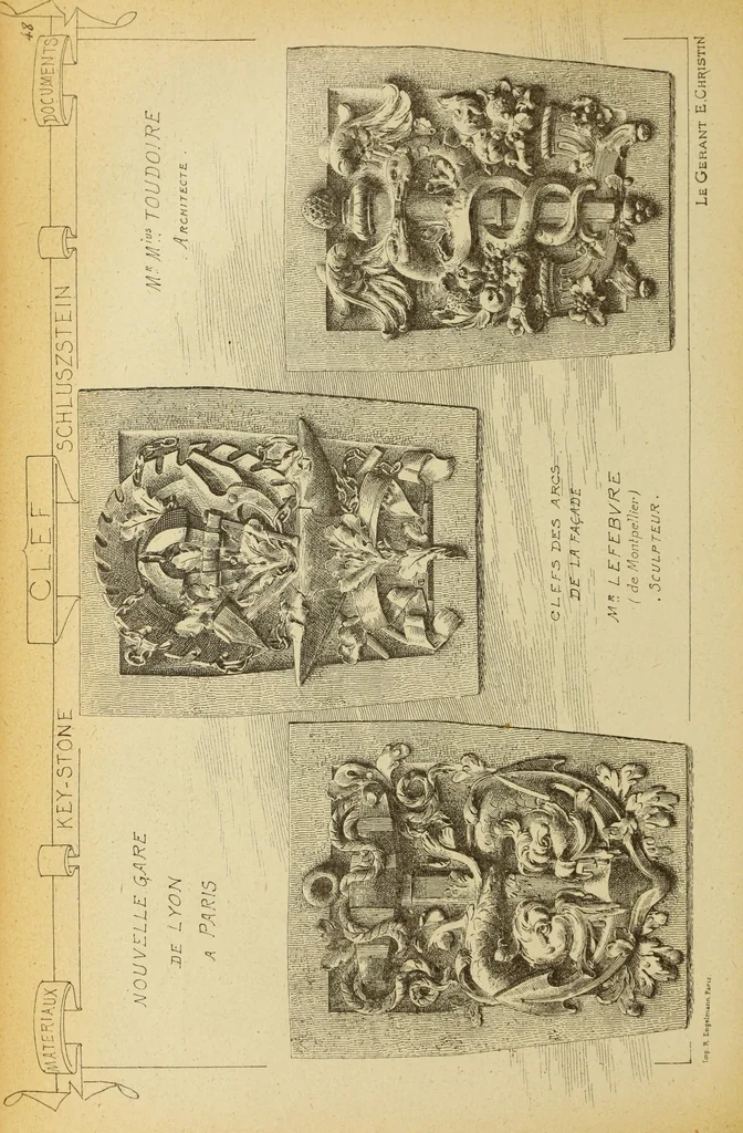An illustration from Materials and documents of architecture and sculpture : classified alphabetically, 1915, leaf 207