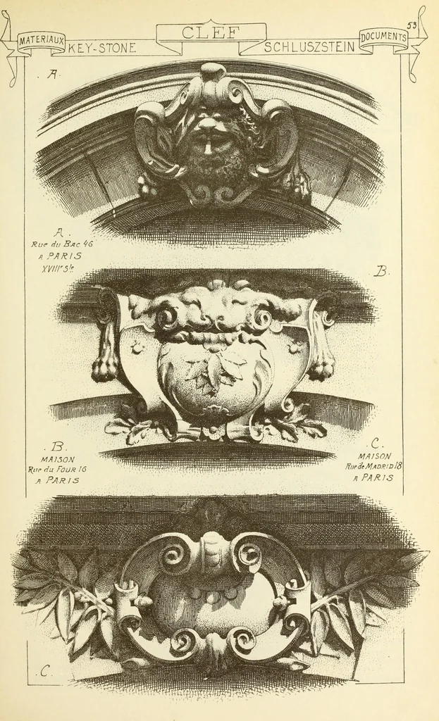An illustration from Materials and documents of architecture and sculpture : classified alphabetically, 1915, leaf 212