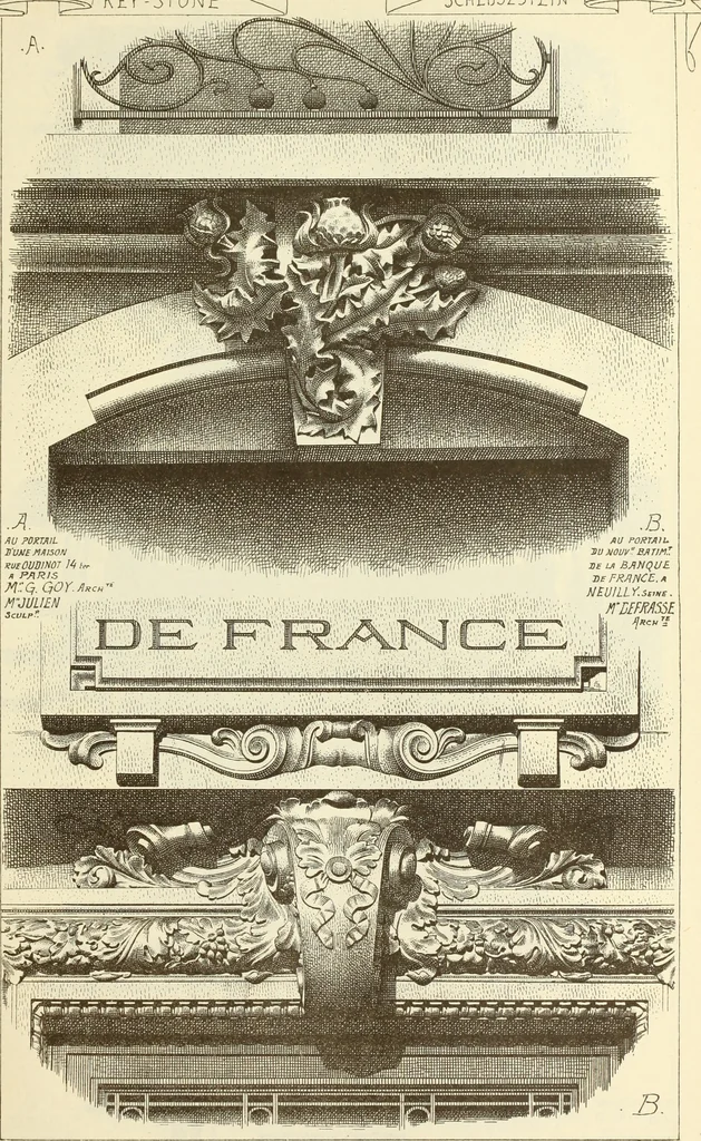 An illustration from Materials and documents of architecture and sculpture : classified alphabetically, 1915, leaf 216