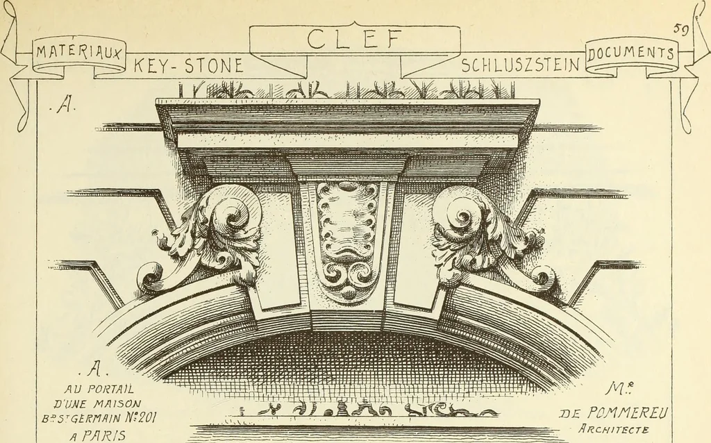 An illustration from Materials and documents of architecture and sculpture : classified alphabetically, 1915, leaf 218