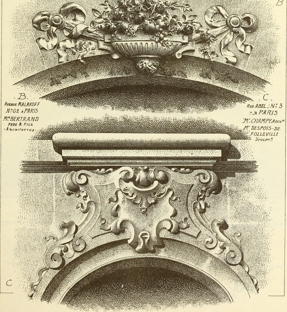 An illustration from Materials and documents of architecture and sculpture : classified alphabetically, 1915, leaf 220