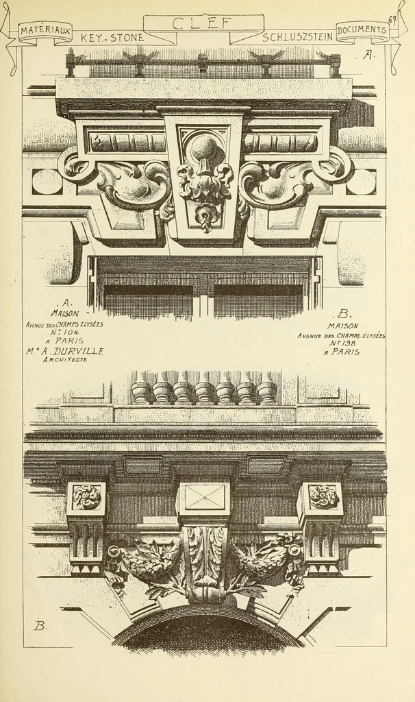An illustration from Materials and documents of architecture and sculpture : classified alphabetically, 1915, leaf 226