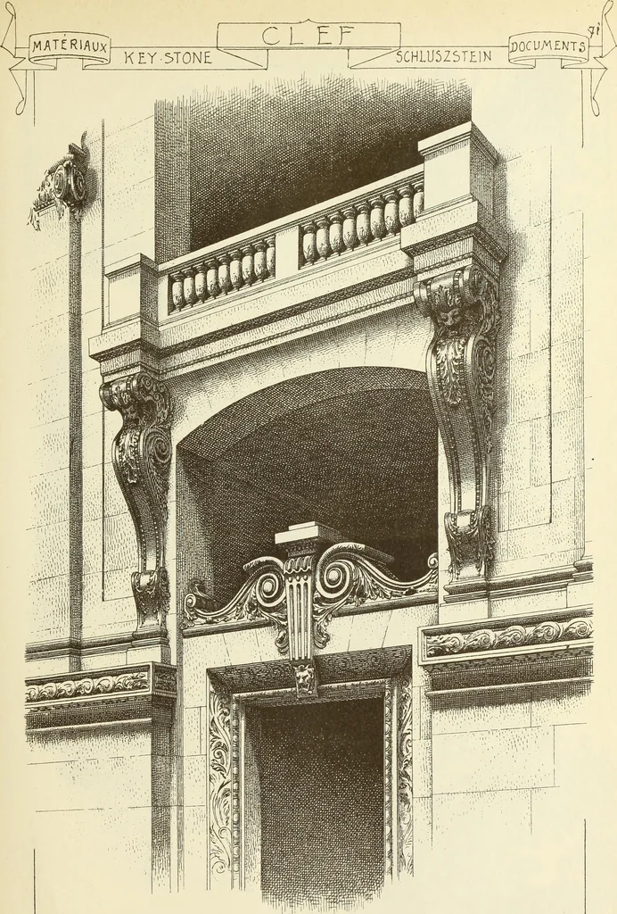 An illustration from Materials and documents of architecture and sculpture : classified alphabetically, 1915, leaf 230