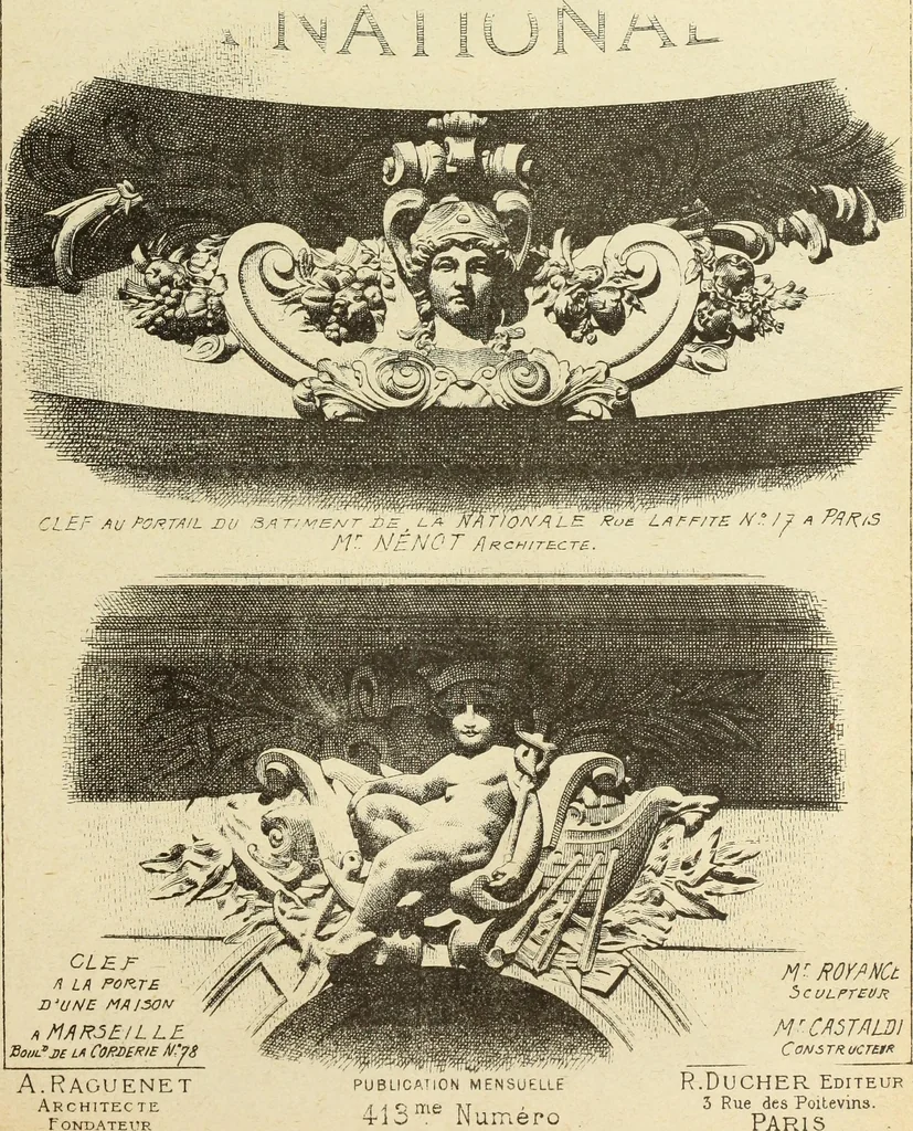 An illustration from Materials and documents of architecture and sculpture : classified alphabetically, 1915, leaf 232