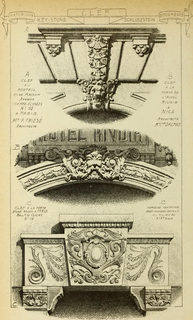 An illustration from Materials and documents of architecture and sculpture : classified alphabetically, 1915, leaf 233