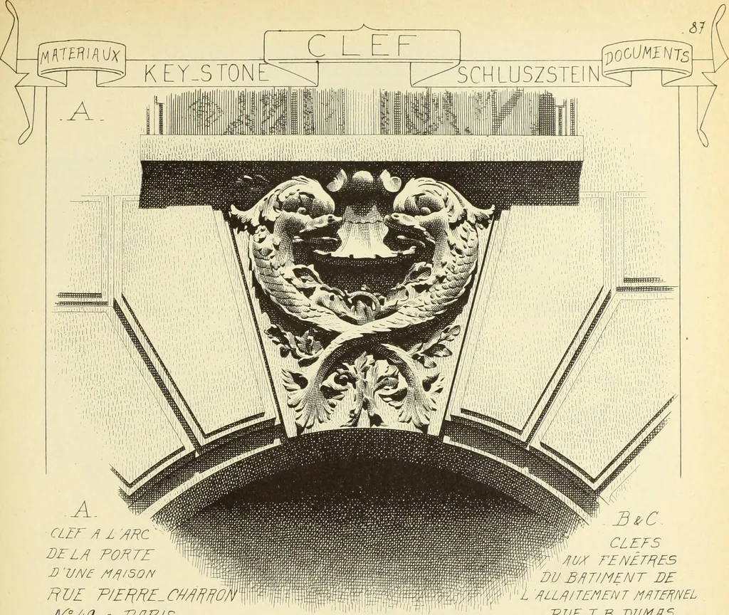 An illustration from Materials and documents of architecture and sculpture : classified alphabetically, 1915, leaf 246