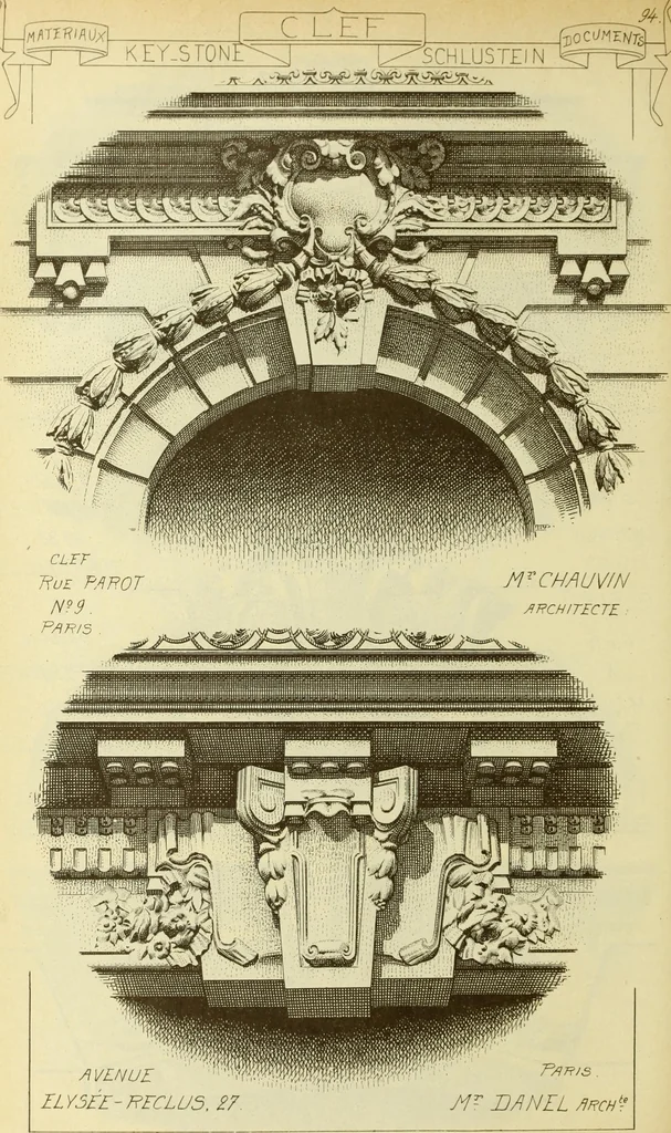 An illustration from Materials and documents of architecture and sculpture : classified alphabetically, 1915, leaf 253