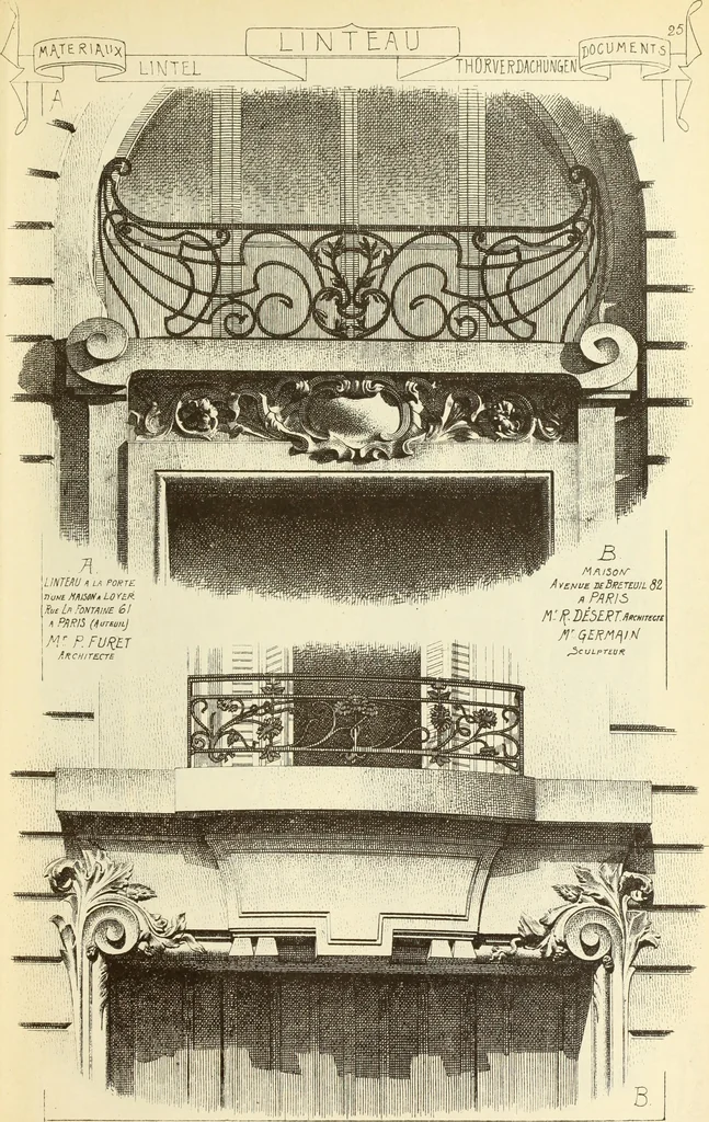 An illustration from Materials and documents of architecture and sculpture : classified alphabetically, 1915, leaf 372