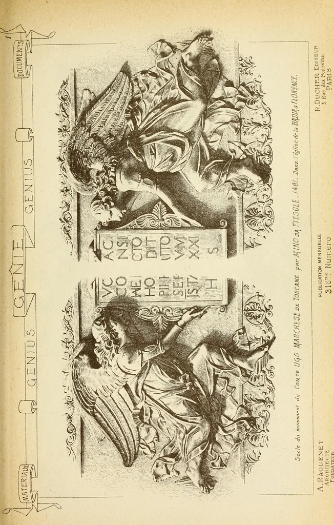 An illustration from Materials and documents of architecture and sculpture : classified alphabetically, 1915, leaf 8