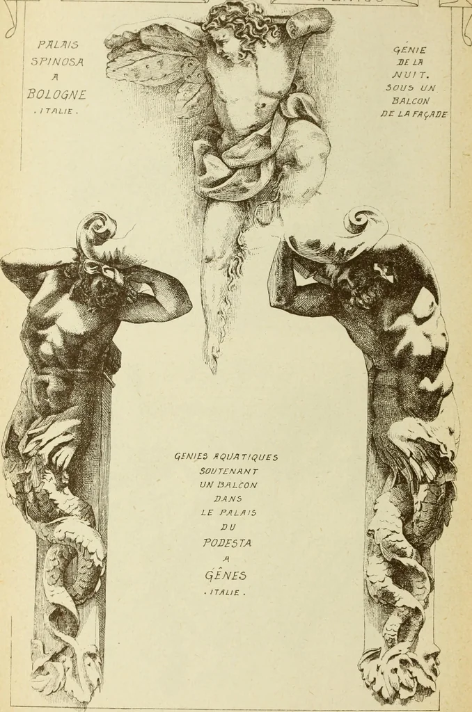 An illustration from Materials and documents of architecture and sculpture : classified alphabetically, 1915, leaf 9