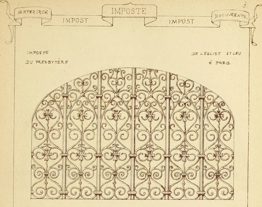 An illustration from Materials and documents of architecture and sculpture : classified alphabetically, 1915, leaf 98