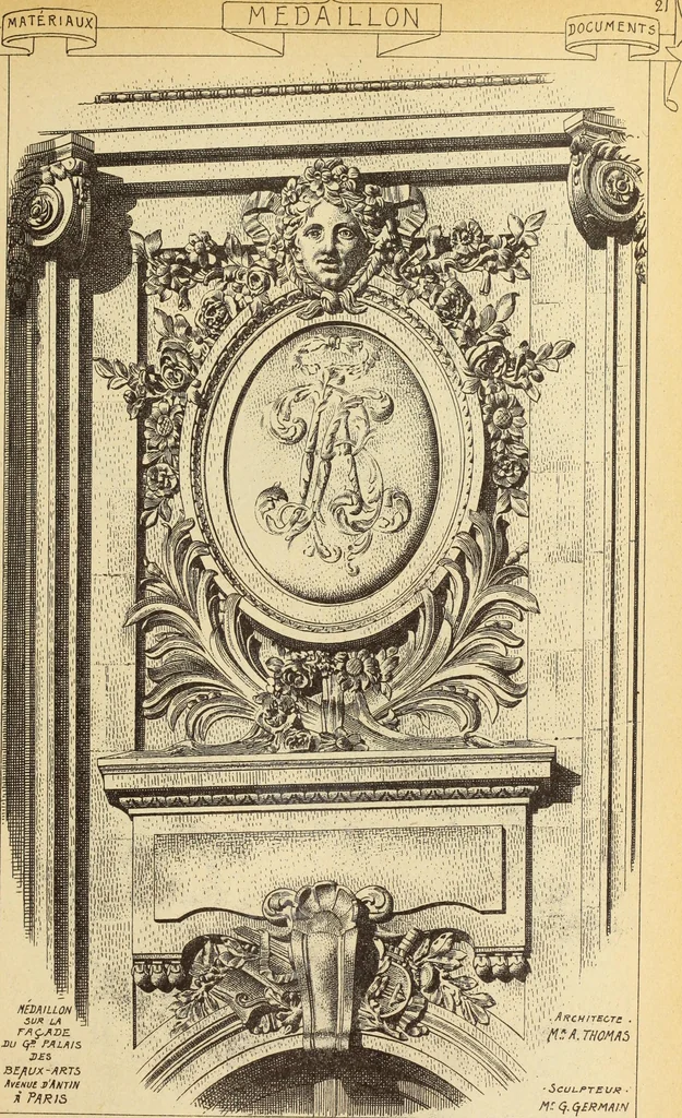 An illustration from Materials and documents of architecture and sculpture : classified alphabetically, 1915, leaf 140