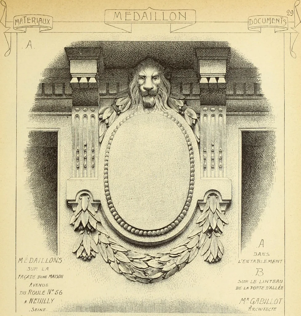 An illustration from Materials and documents of architecture and sculpture : classified alphabetically, 1915, leaf 148