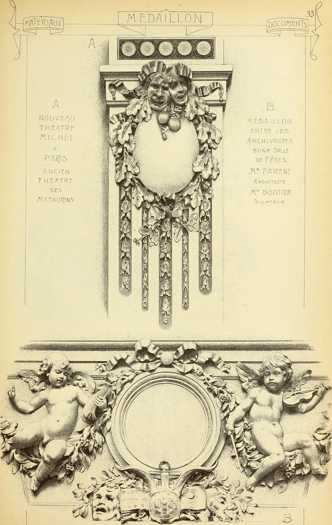 An illustration from Materials and documents of architecture and sculpture : classified alphabetically, 1915, leaf 152