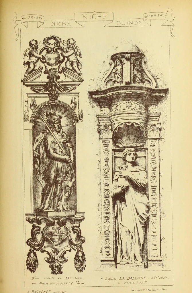 An illustration from Materials and documents of architecture and sculpture : classified alphabetically, 1915, leaf 216