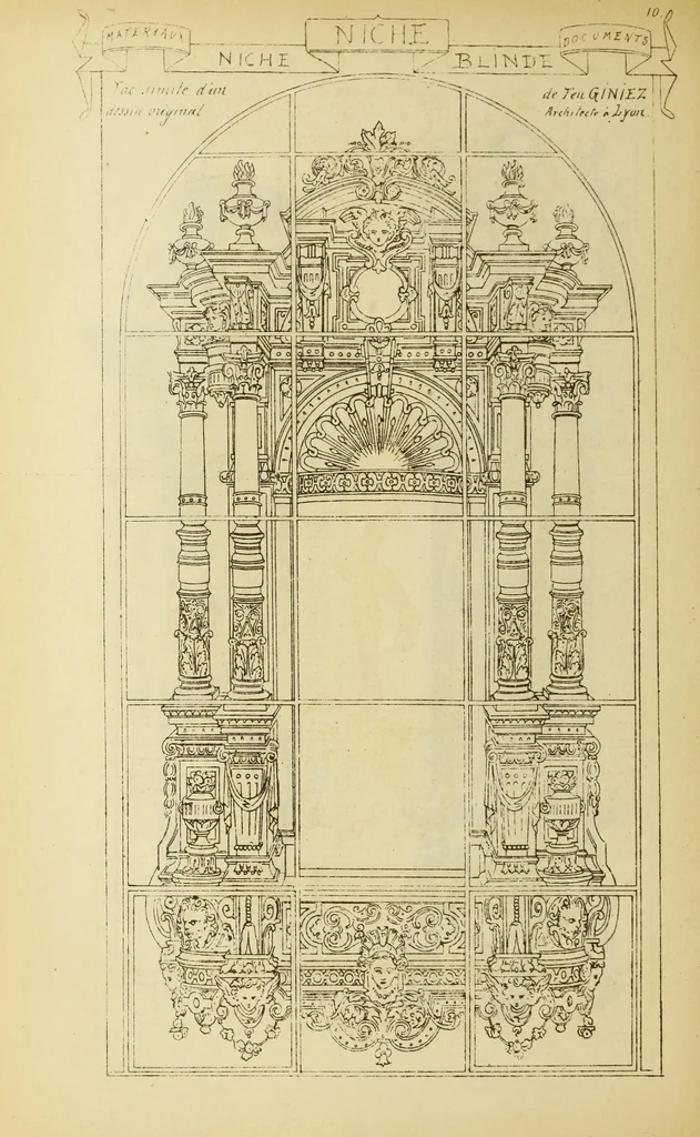 An illustration from Materials and documents of architecture and sculpture : classified alphabetically, 1915, leaf 217
