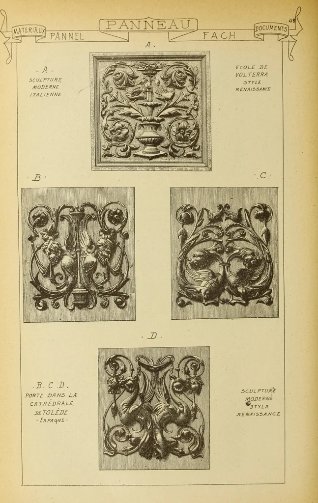 An illustration from Materials and documents of architecture and sculpture : classified alphabetically, 1915, leaf 307