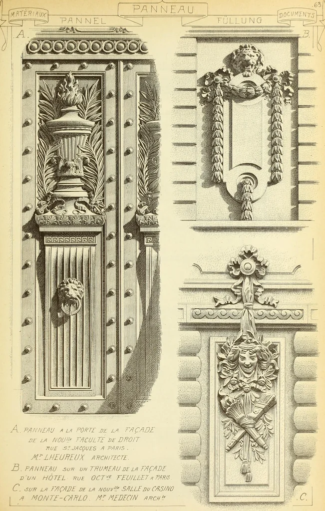 An illustration from Materials and documents of architecture and sculpture : classified alphabetically, 1915, leaf 326