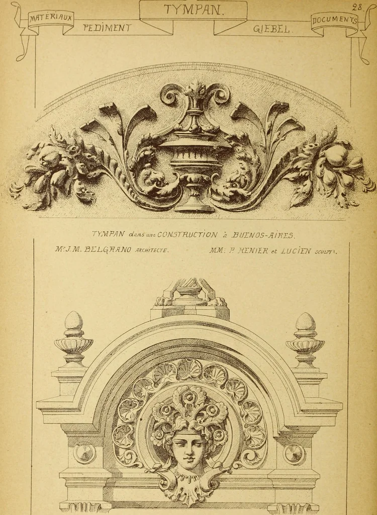 An illustration from Materials and documents of architecture and sculpture : classified alphabetically, 1915, leaf 387