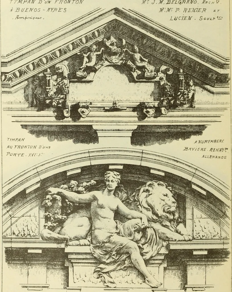 An illustration from Materials and documents of architecture and sculpture : classified alphabetically, 1915, leaf 395
