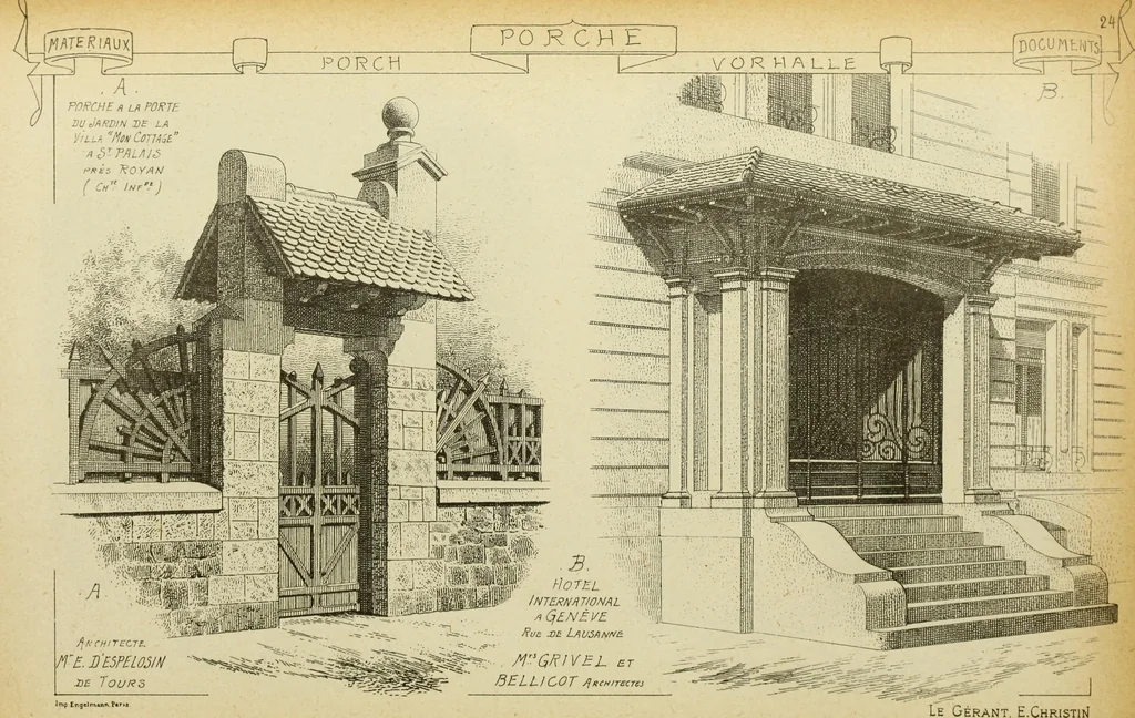 An illustration from Materials and documents of architecture and sculpture : classified alphabetically, 1915, leaf 105