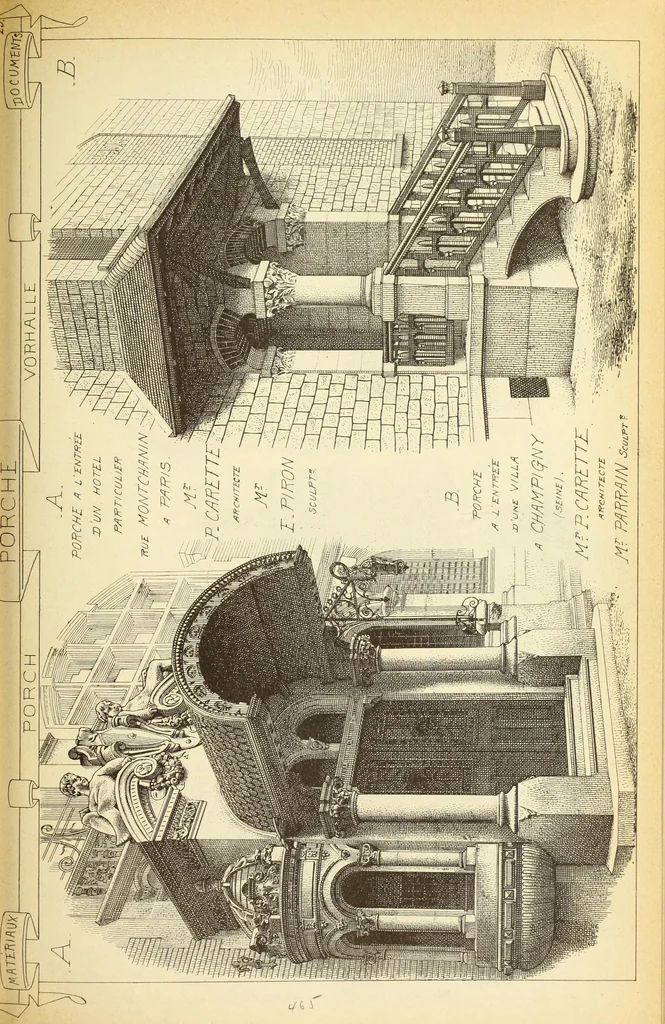An illustration from Materials and documents of architecture and sculpture : classified alphabetically, 1915, leaf 106