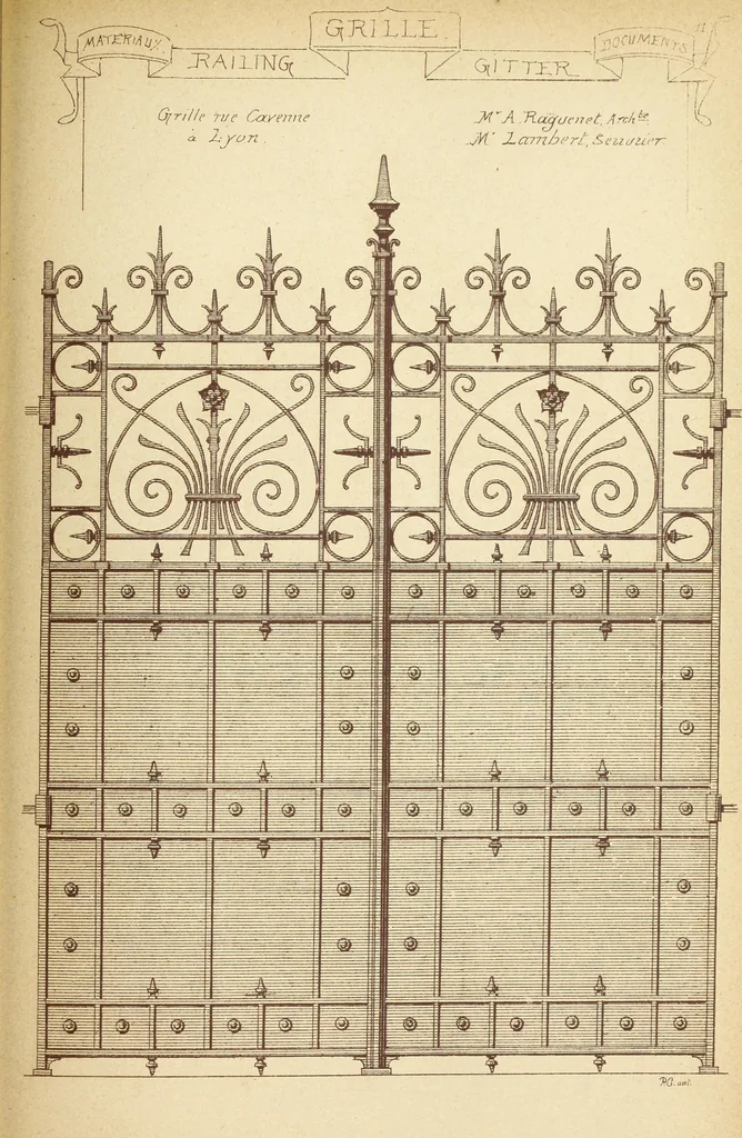 An illustration from Materials and documents of architecture and sculpture : classified alphabetically, 1915, leaf 180