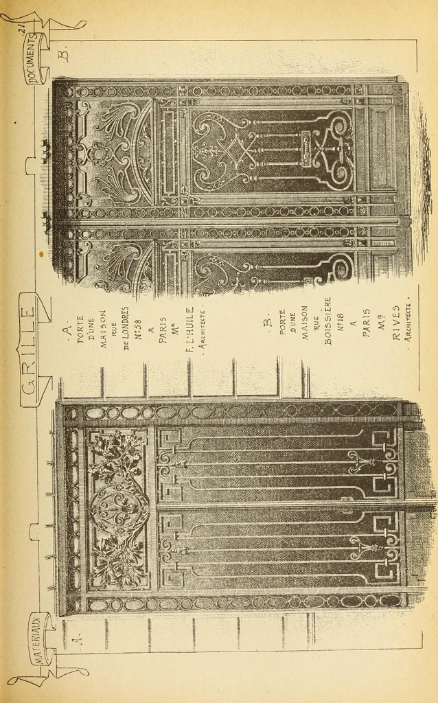 An illustration from Materials and documents of architecture and sculpture : classified alphabetically, 1915, leaf 190