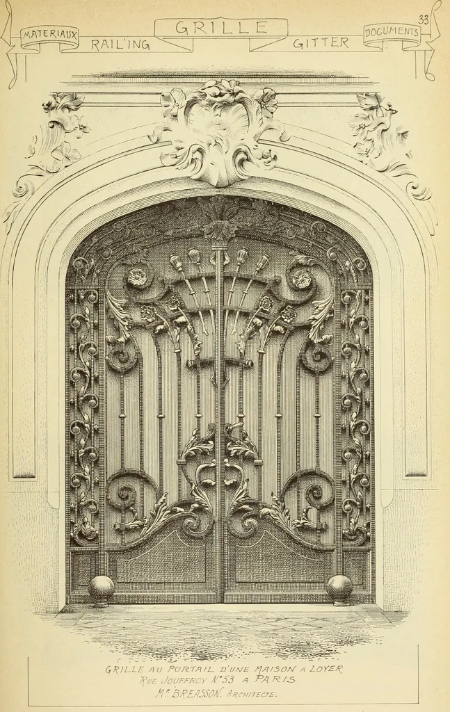 An illustration from Materials and documents of architecture and sculpture : classified alphabetically, 1915, leaf 202